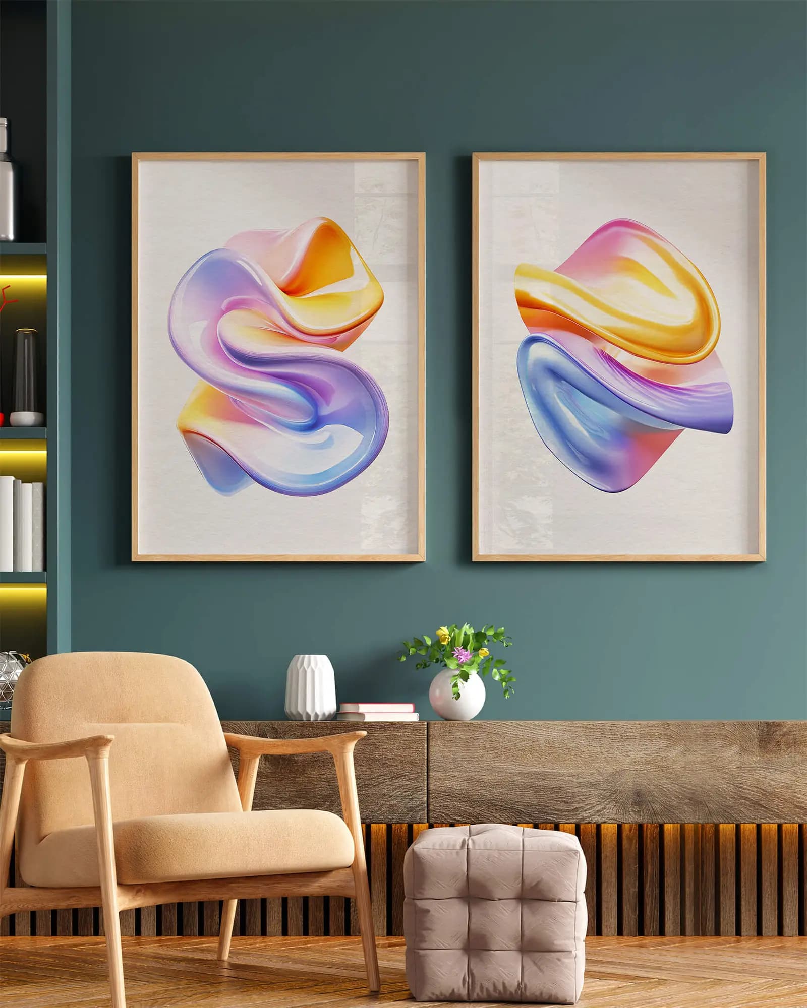 Konstposters med egen bild med porträttmotiv