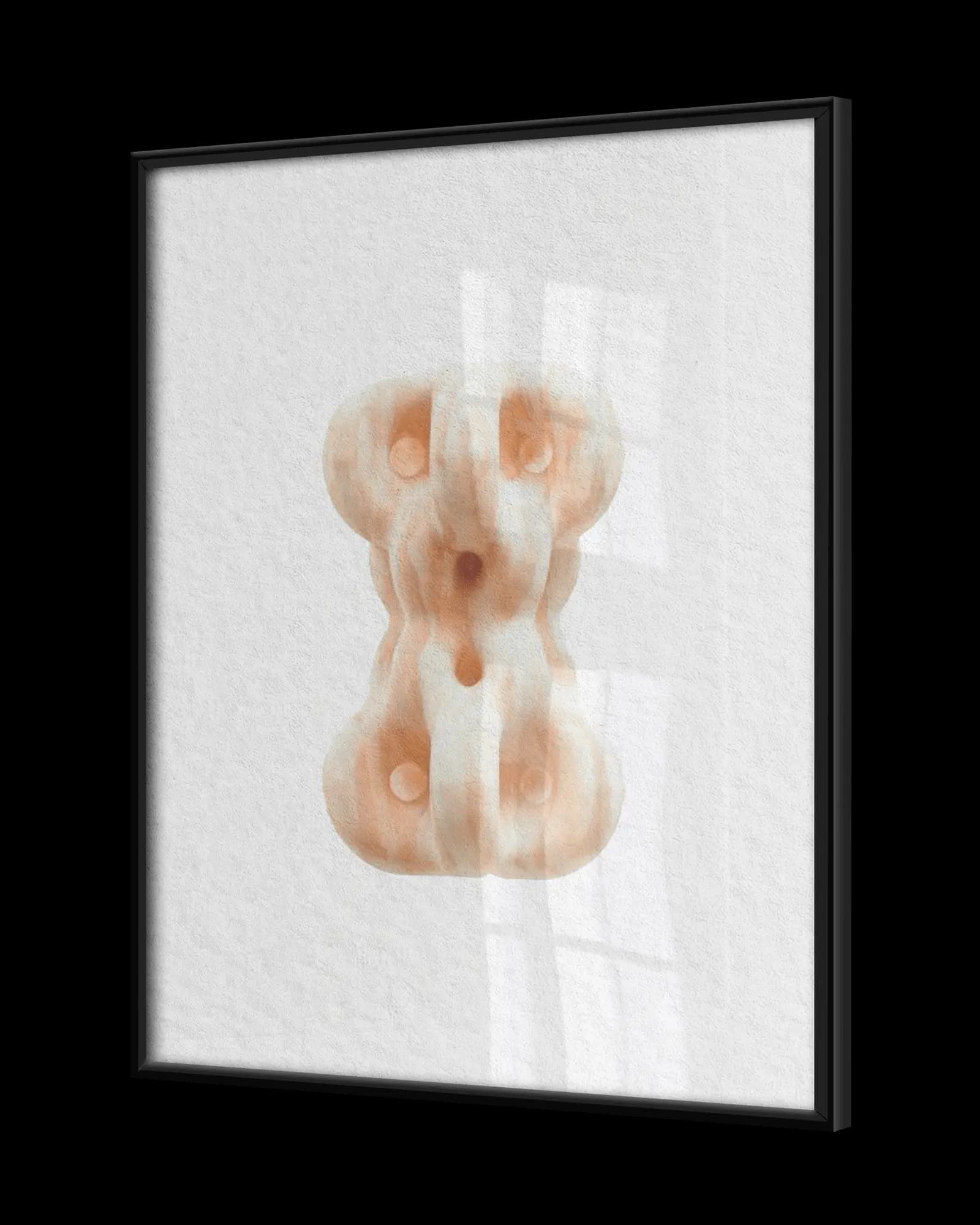 Träramad poster med egen bild med porträttmotiv