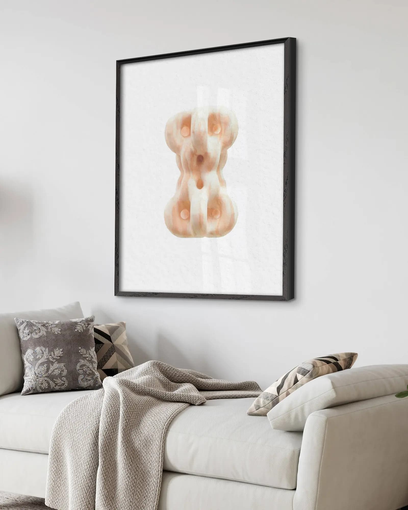 Exklusiv träramad poster med egen bild med bröllopsmotiv