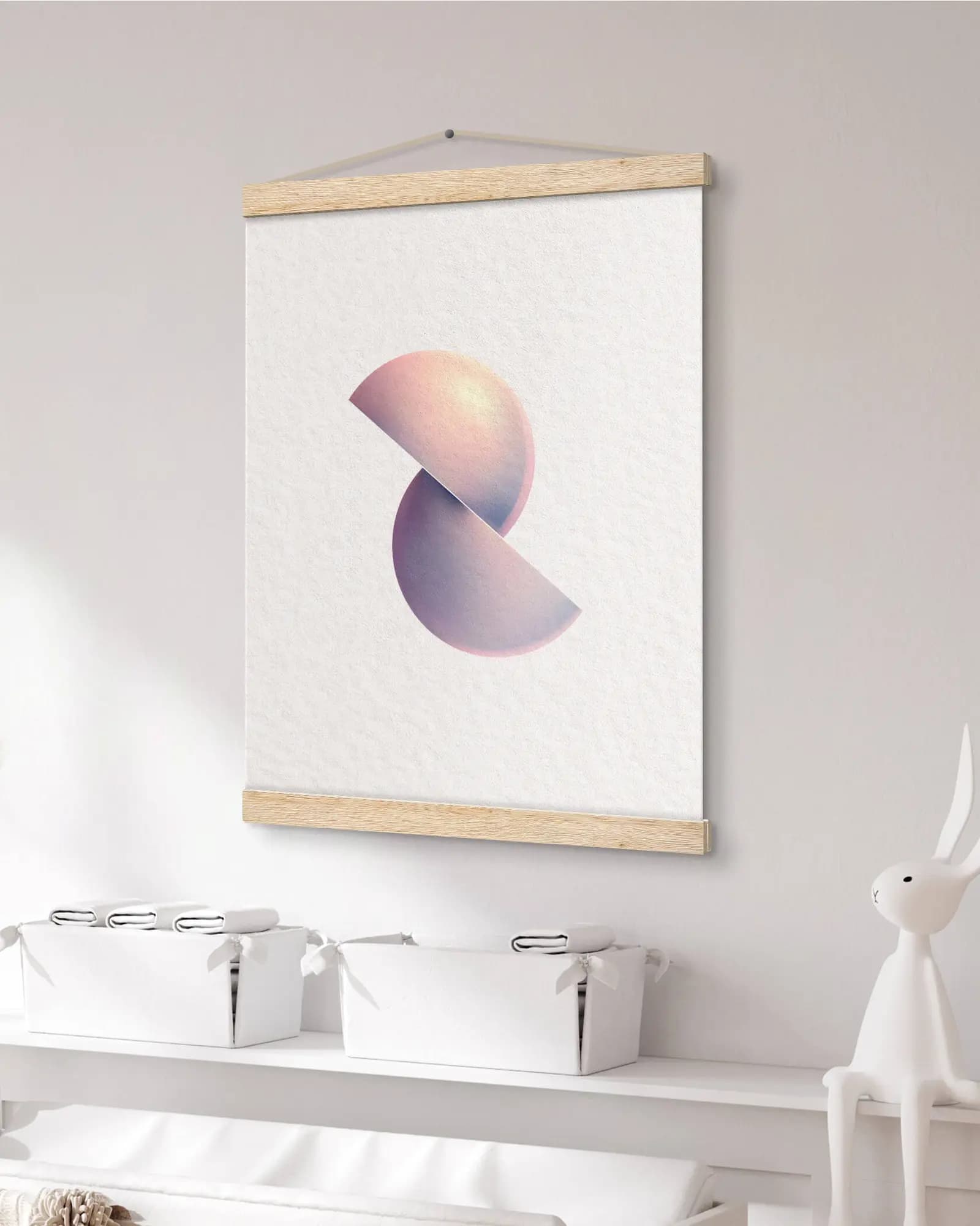 Poster med trähängare skapad med egen bild hos Robertsfoto